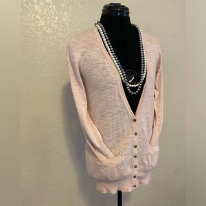 Forever 21 Baby Pink Medium Cardigan